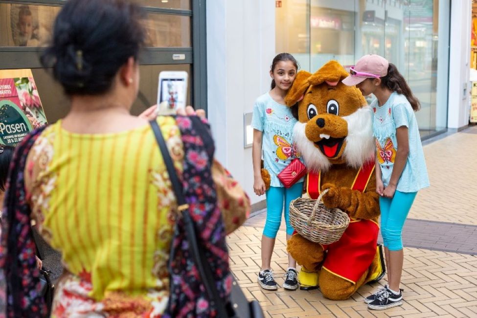 Pasen in winkelcentrum