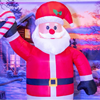 Kerstman opblaasbaar klein