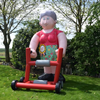 Sarah pop met rollator