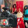 Op de foto bij Sinterklaas