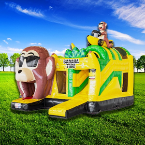 multiplay springkussen banana monkey monkey multiplay springkussen