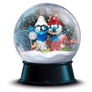 Snowglobe met de Smurfen