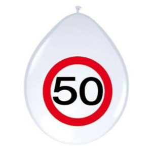 Ballonnen 50 jaar per 6 verparkt