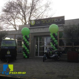 Ballonpilaar met topballon Ballonpilaar met topballon