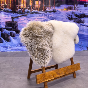 schapenvacht op schaag decoratie