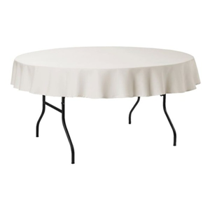 rond tafelkleed wit
