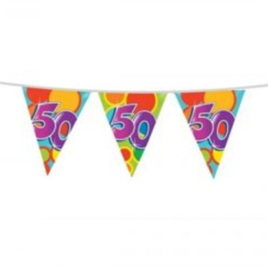 Vlaggenlijn 50 jaar gekleurd