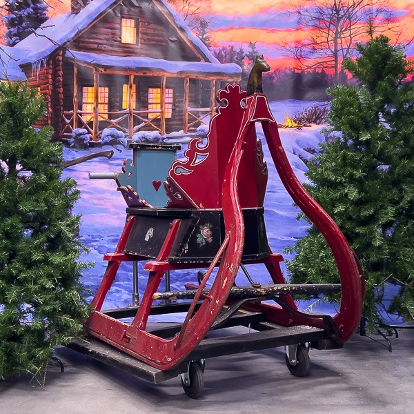 arrenslee huren antieke arreenslee voor kerst decoratie