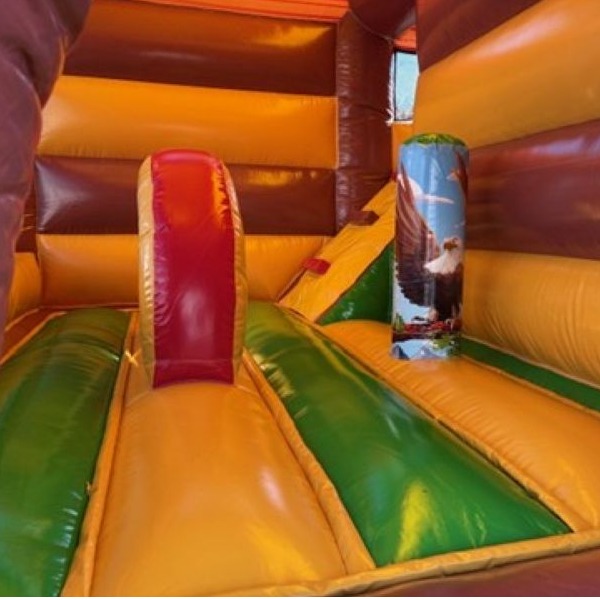 multiplay cowboy springkussen met glijbaan