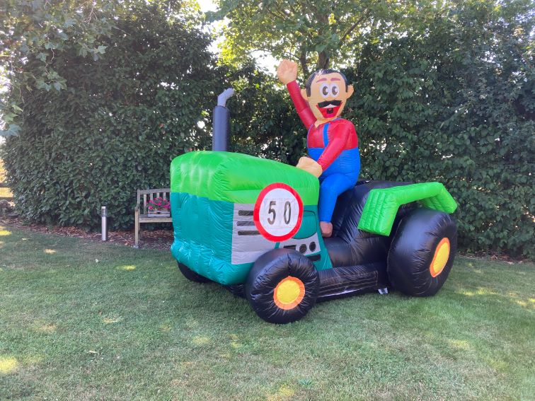 Abraham op tractor