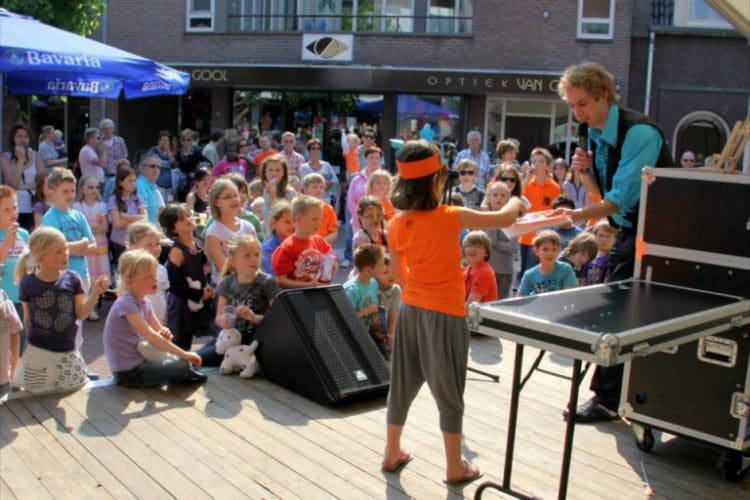 Evenement met veel kinderen