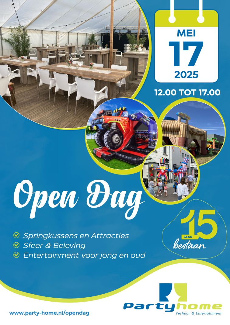17 mei 2025 open dag Partyhome Deurne