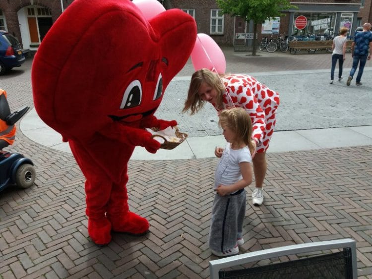 Hart mascotte huren