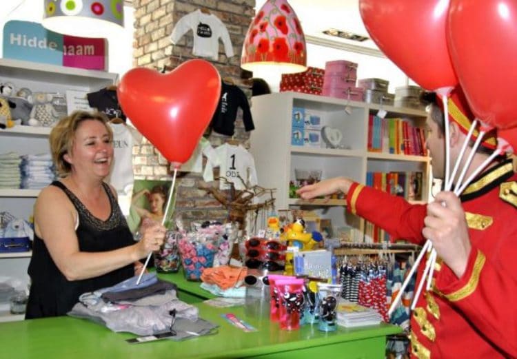 liefde in het winkelcentrum