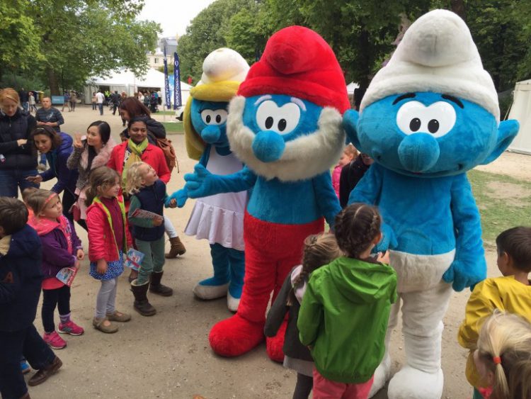 De Smurfen huren voor meet en greet